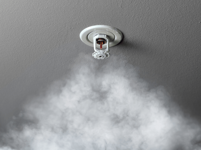 Smoke alarm to protect seniors from a house fire. 